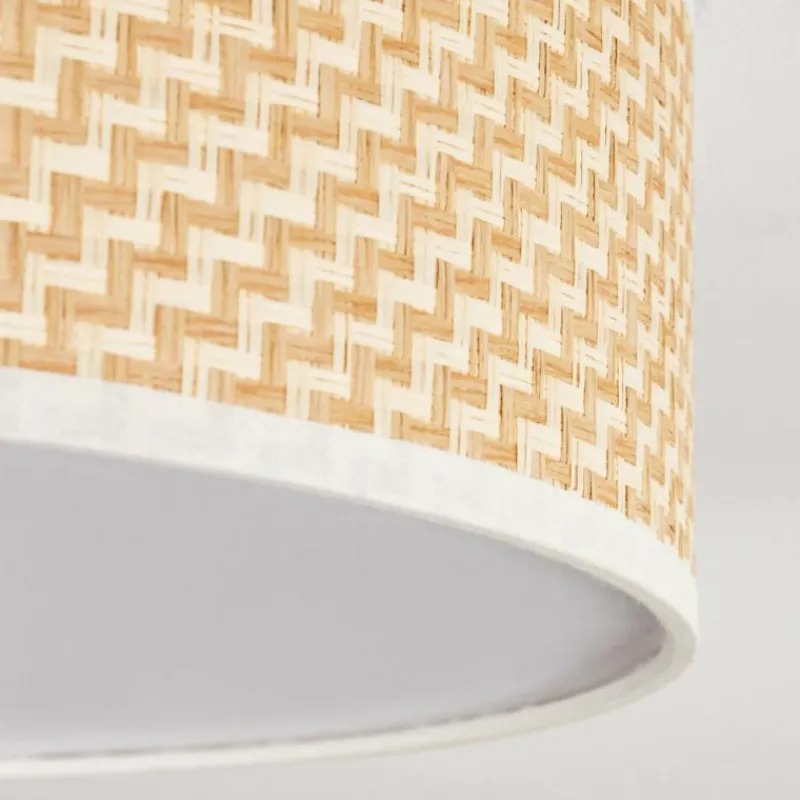 Lampes En Tissu-hofstein Antillo Plafonnier Nickel mat, 3 lumières