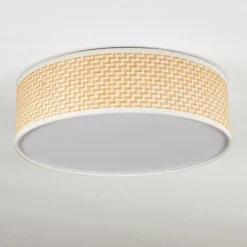 Lampes En Tissu-hofstein Antillo Plafonnier Nickel mat, 3 lumières