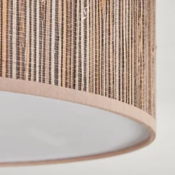 Lampes En Tissu-hofstein Antillo Plafonnier Nickel mat, 3 lumières