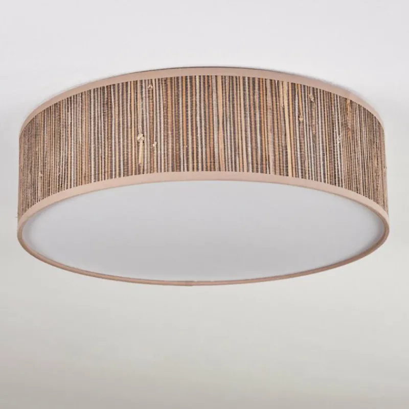 Lampes En Tissu-hofstein Antillo Plafonnier Nickel mat, 3 lumières