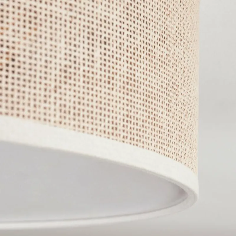 Lampes En Tissu-hofstein Antillo Plafonnier Nickel mat, 3 lumières