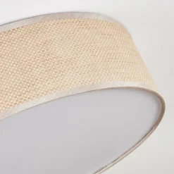 Lampes En Tissu-hofstein Antillo Plafonnier Nickel mat, 3 lumières