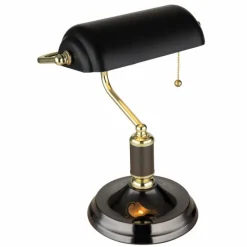 Lampes Dorées-Luminaires Globo Lighting ANTIQUE Lampe de banquier, Lampe à poser Or, Laiton