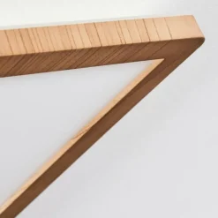 hofstein Antra Plafonnier, Panel LED Couleur bois, Blanc, 1 lumière