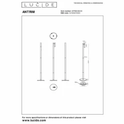 Luminaires Lucide ANTRIM Lampadaire LED Blanc, 1 lumière* Éclairage Led
