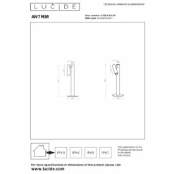 Luminaires Lucide ANTRIM Lampe à poser LED Noir, 1 lumière* Lampes À Poser