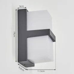 hofstein Antua Lampe murale d´extérieur, Luminaire Up & Down Anthracite, 1 lumière
