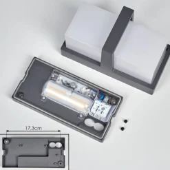 hofstein Antua Lampe murale d´extérieur, Luminaire Up & Down Anthracite, 1 lumière