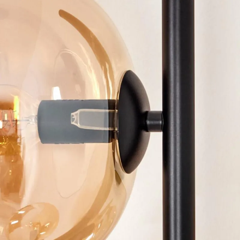 hofstein Apedo Lampadaire Ambre, 3 lumières