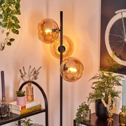 hofstein Apedo Lampadaire Ambre, 3 lumières