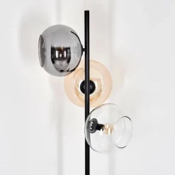 hofstein Apedo Lampadaire Ambre, Clair, Fumé, 3 lumières