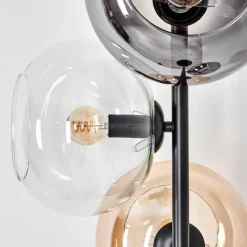 hofstein Apedo Lampadaire Ambre, Clair, Fumé, 4 lumières