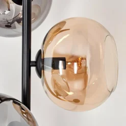 hofstein Apedo Lampadaire Ambre, Fumé, 3 lumières