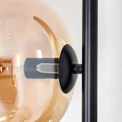 hofstein Apedo Lampadaire Ambre, Fumé, 3 lumières