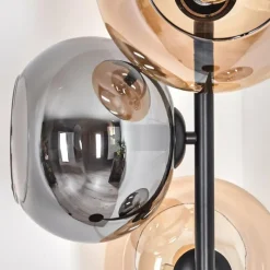 hofstein Apedo Lampadaire Ambre, Fumé, 4 lumières