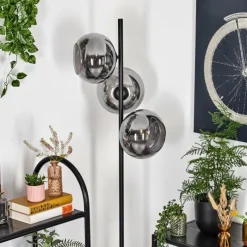 hofstein Apedo Lampadaire Fumé, 3 lumières