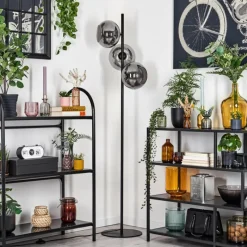 hofstein Apedo Lampadaire Fumé, 3 lumières