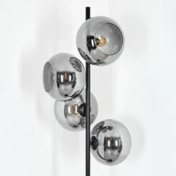 Suspension Verre Fumé-hofstein Apedo Lampadaire Fumé, 4 lumières