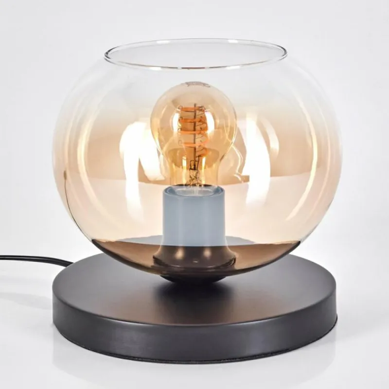 hofstein Apedo Lampe à poser Ambre, Clair, 1 lumière