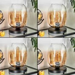 hofstein Apedo Lampe à poser Ambre, Clair, 1 lumière