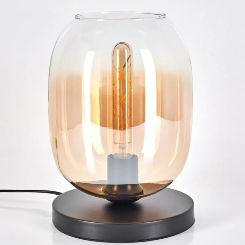 hofstein Apedo Lampe à poser Ambre, Clair, 1 lumière