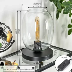 hofstein Apedo Lampe à poser Clair, 1 lumière