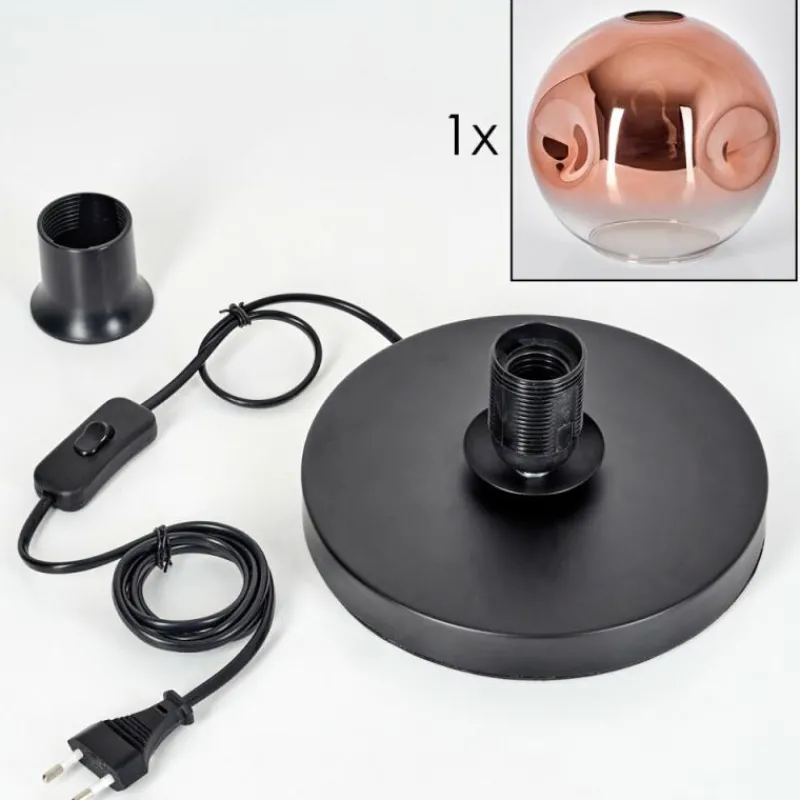 hofstein Apedo Lampe à poser Clair, Cuivré, 1 lumière