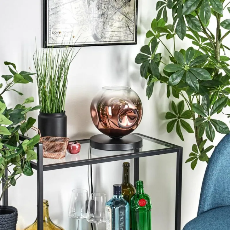 hofstein Apedo Lampe à poser Clair, Cuivré, 1 lumière