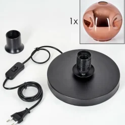 hofstein Apedo Lampe à poser Cuivré, 1 lumière