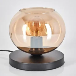 hofstein Apedo Lampe à poser Noir, 1 lumière