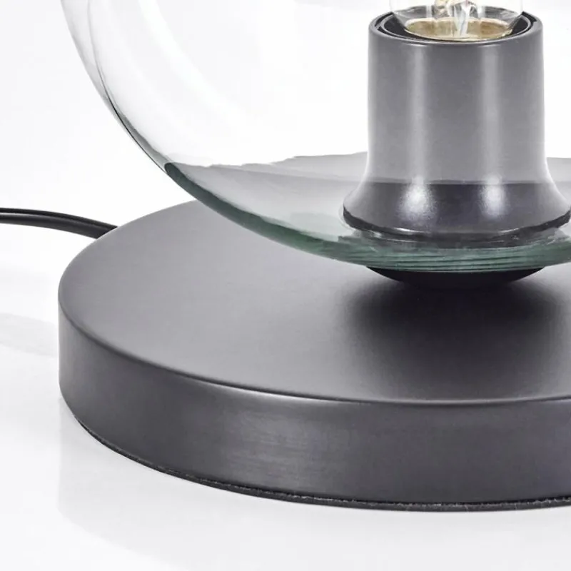 hofstein Apedo Lampe à poser Noir, 1 lumière