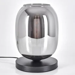 hofstein Apedo Lampe à poser Noir, 1 lumière