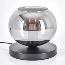 hofstein Apedo Lampe à poser Noir, 1 lumière