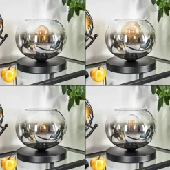 hofstein Apedo Lampe à poser Noir, 1 lumière