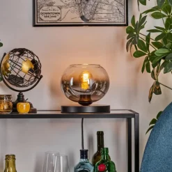 hofstein Apedo Lampe à poser Noir, 1 lumière