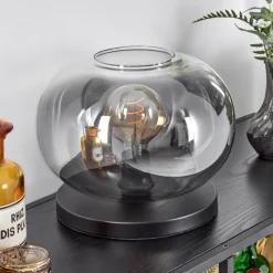 hofstein Apedo Lampe à poser Noir, 1 lumière