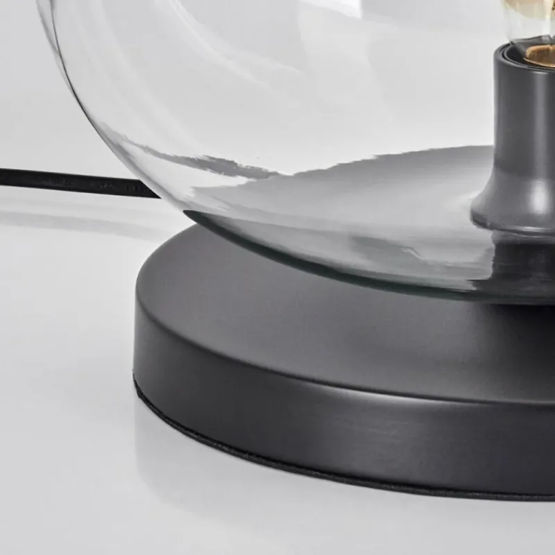 hofstein Apedo Lampe à poser Noir, 1 lumière