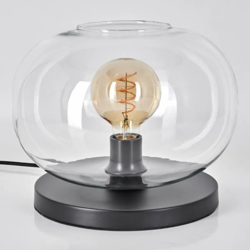 hofstein Apedo Lampe à poser Noir, 1 lumière