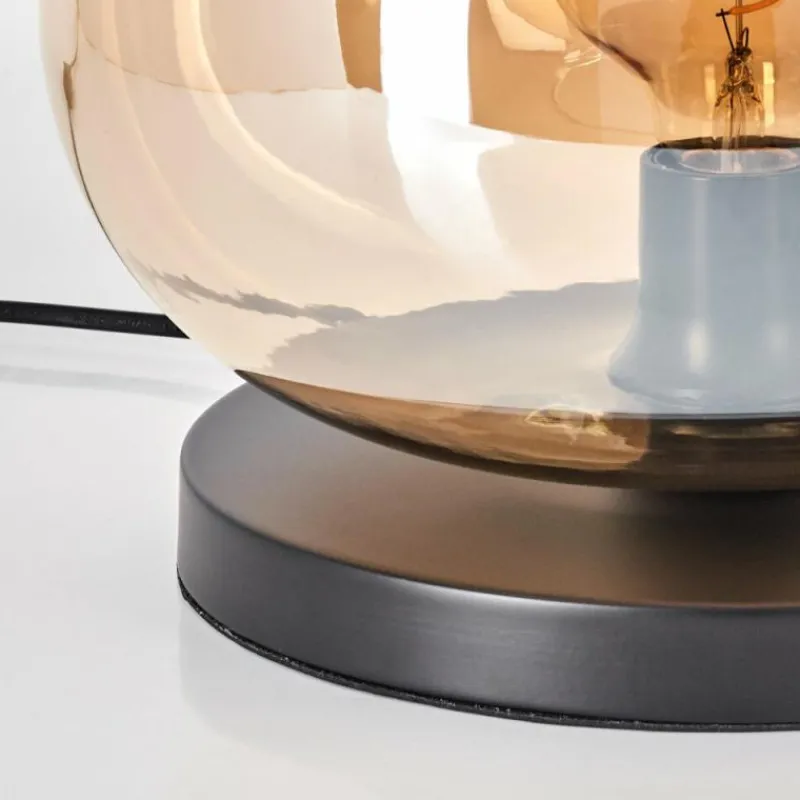 hofstein Apedo Lampe à poser Noir, 1 lumière