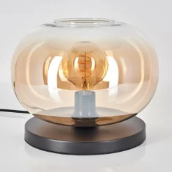 hofstein Apedo Lampe à poser Noir, 1 lumière