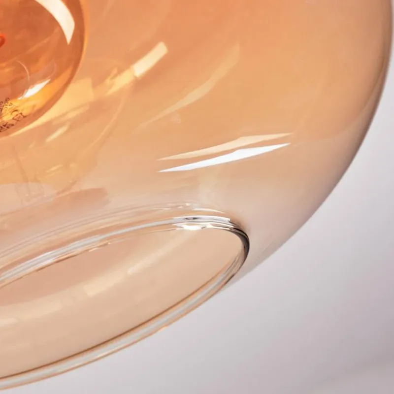 hofstein Apedo Plafonnier Ambre, 1 lumière