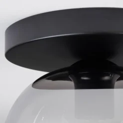 hofstein Apedo Plafonnier, Boule lumineuse Fumé, 1 lumière