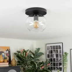 hofstein Apedo Plafonnier, Boule lumineuse Clair, 1 lumière