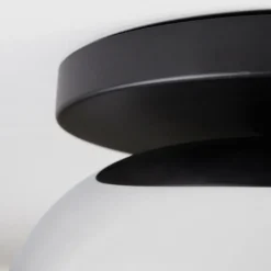 hofstein Apedo Plafonnier, Boule lumineuse Clair, Fumé, 1 lumière