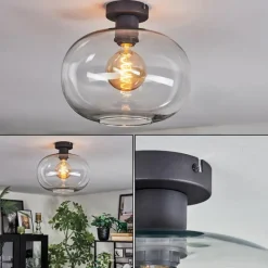 hofstein Apedo Plafonnier Clair, 1 lumière