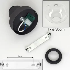 hofstein Apedo Plafonnier Clair, 1 lumière