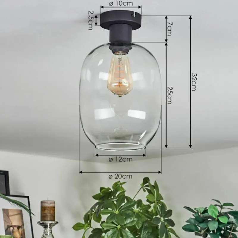 hofstein Apedo Plafonnier Clair, 1 lumière