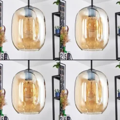 hofstein Apedo Suspension Ambre, 3 lumières