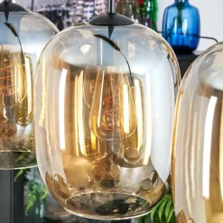 hofstein Apedo Suspension Ambre, 3 lumières