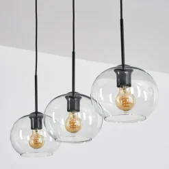 hofstein Apedo Suspension, Boule lumineuse, Suspension Clair, 3 lumières
